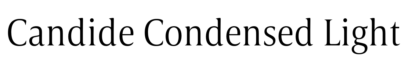 Candide Condensed Light